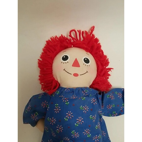 Raggedy Ann 80th Anniversary 18 In Plush Doll Hasbro 2002 - Picture 6 of 7